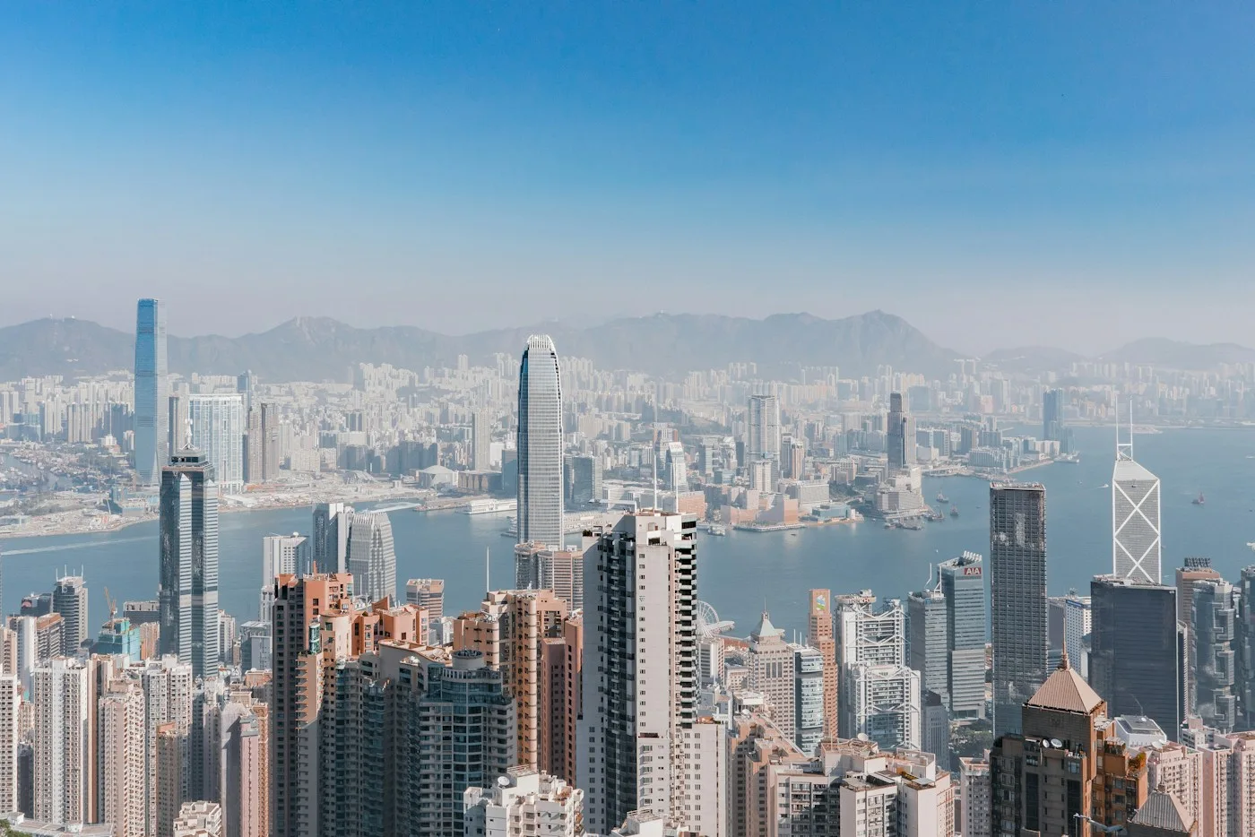 Victoria Harbour and the Hong Kong skyline
